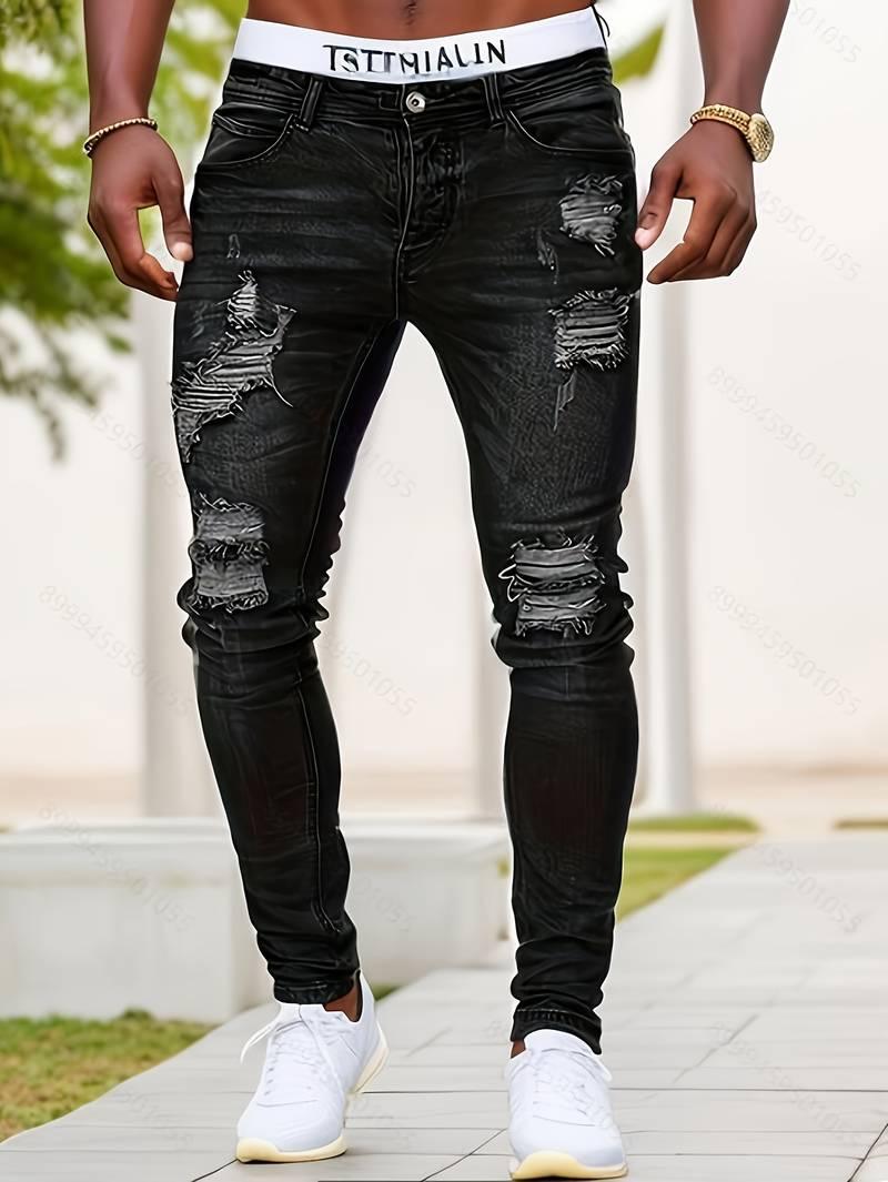 Sebastian – slim-fit-jeans mit legeren rissen - LOVEZOE