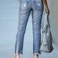 Super Stylische & Elegante Damen Jeans im lässigen Ripped Look