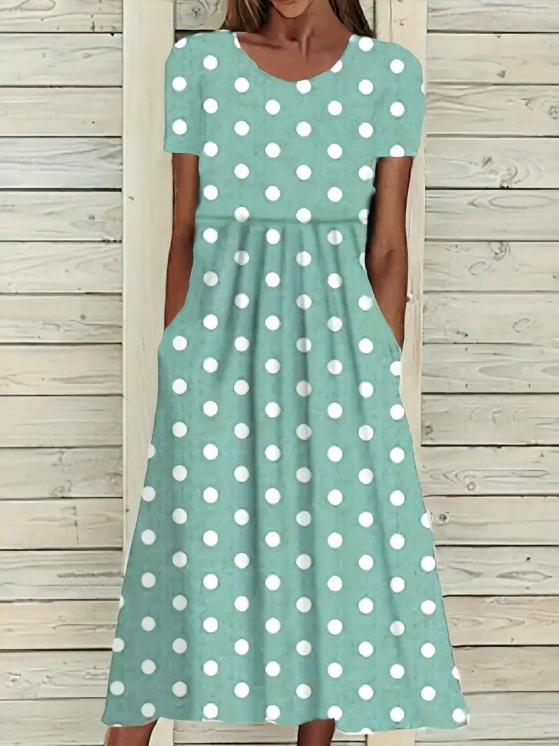 Emily – midikleid mit polka dots für frühling/sommer - LOVEZOE