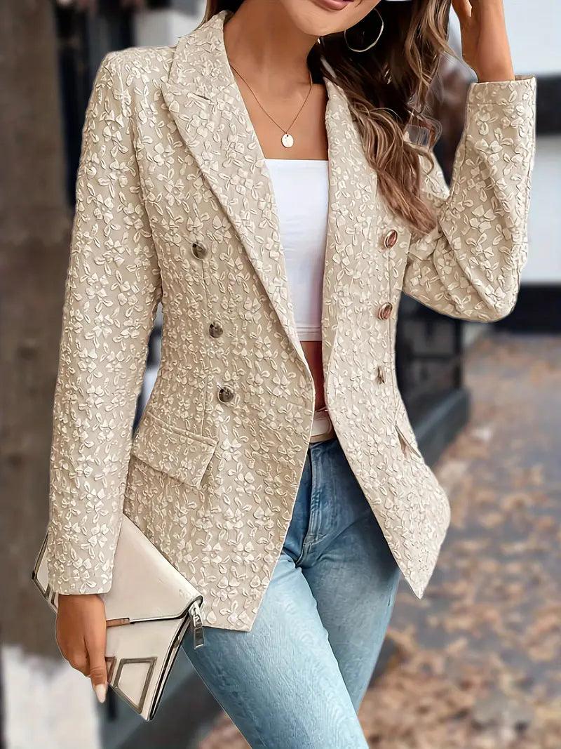 Charlotte – stilvoller zweireihiger blazer - LOVEZOE