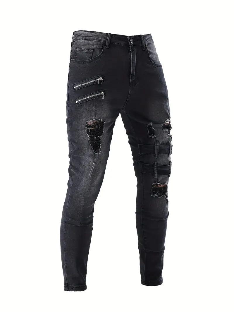 Mason – lässige bikerjeans für herren - LOVEZOE