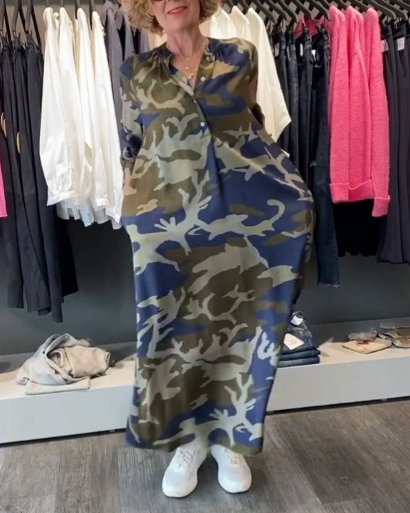 Kleider mit Camouflage-Styles und -Prints