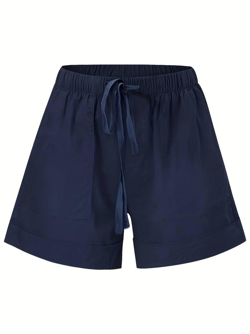 Emily – shorts mit elastischem bund und kordelzug für frühling/sommer - LOVEZOE