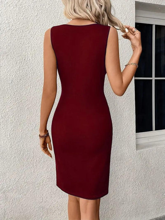 Evelyn – elegantes ärmelloses kleid - LOVEZOE