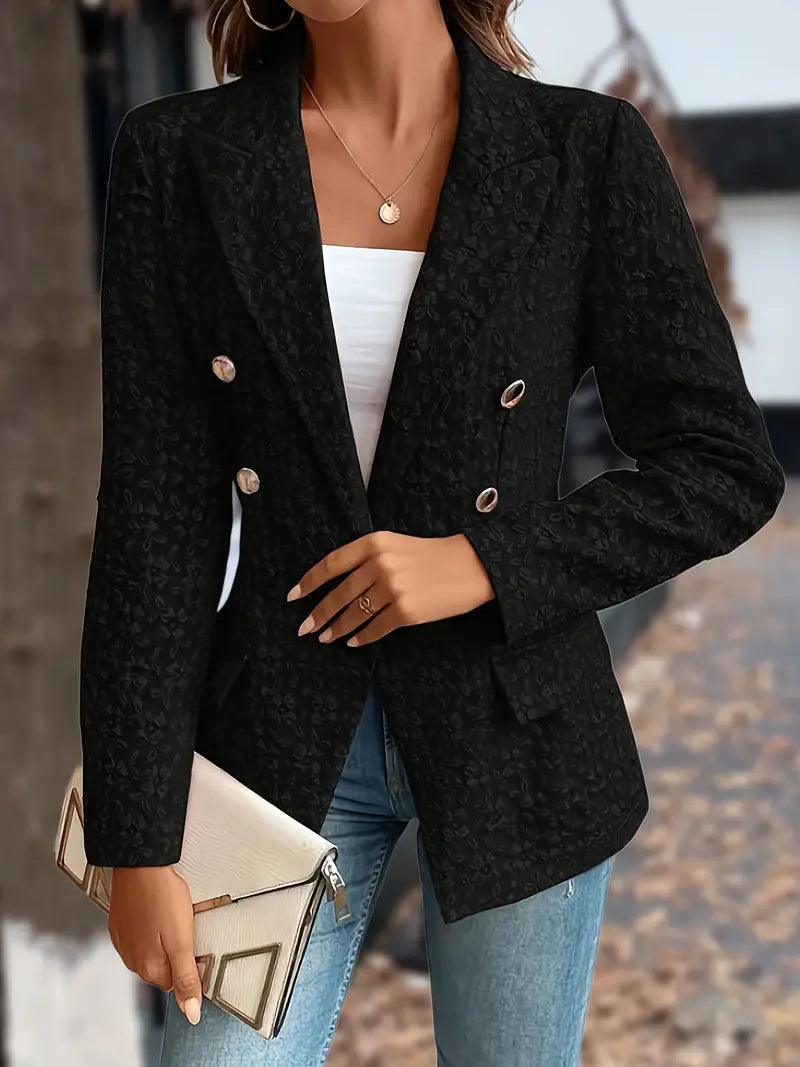 Charlotte – stilvoller zweireihiger blazer - LOVEZOE