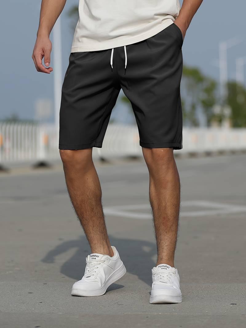 Adam – leicht dehnbare shorts mit grafischem kordelzug - LOVEZOE