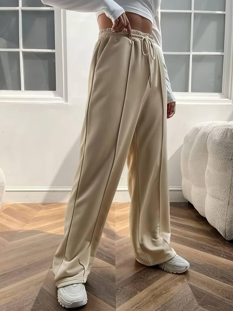 Hannah – lässige, lockere hose mit hoher taille - LOVEZOE