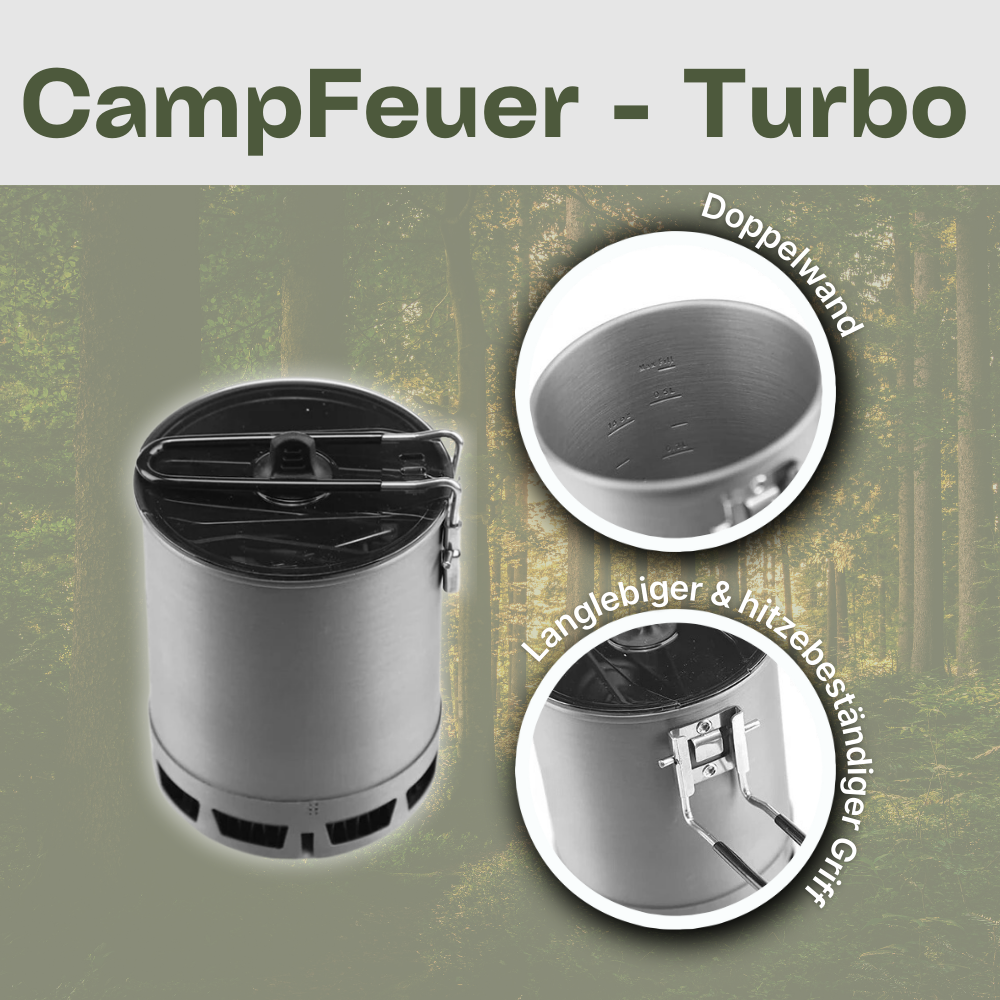 CampFeuer - Turbo: Der modernste Camping / Outdoor-Pot