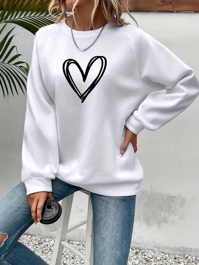 Emily – eleganter pullover mit herzmuster - LOVEZOE