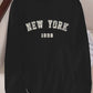 Ava – t-shirt mit rundhalsausschnitt und new york-print