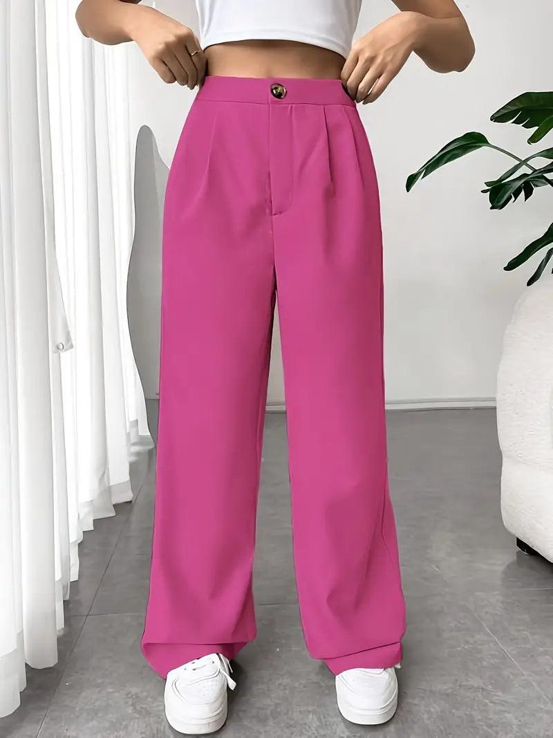 Lily – stylische lange hose mit weitem bein - LOVEZOE