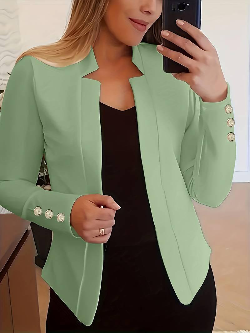 Emma – lässiger langarm-knopfblazer - LOVEZOE