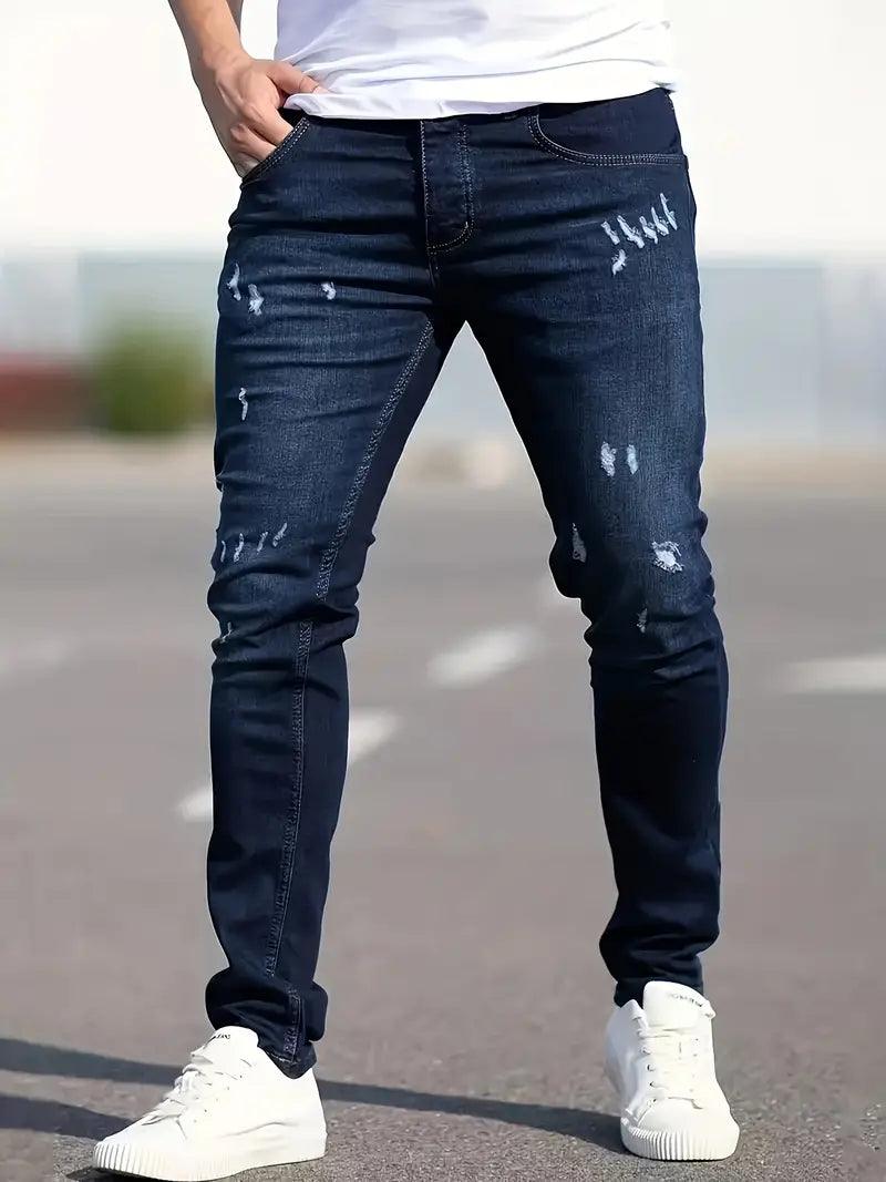 Mateo – lässige ripped-jeans für herren - LOVEZOE