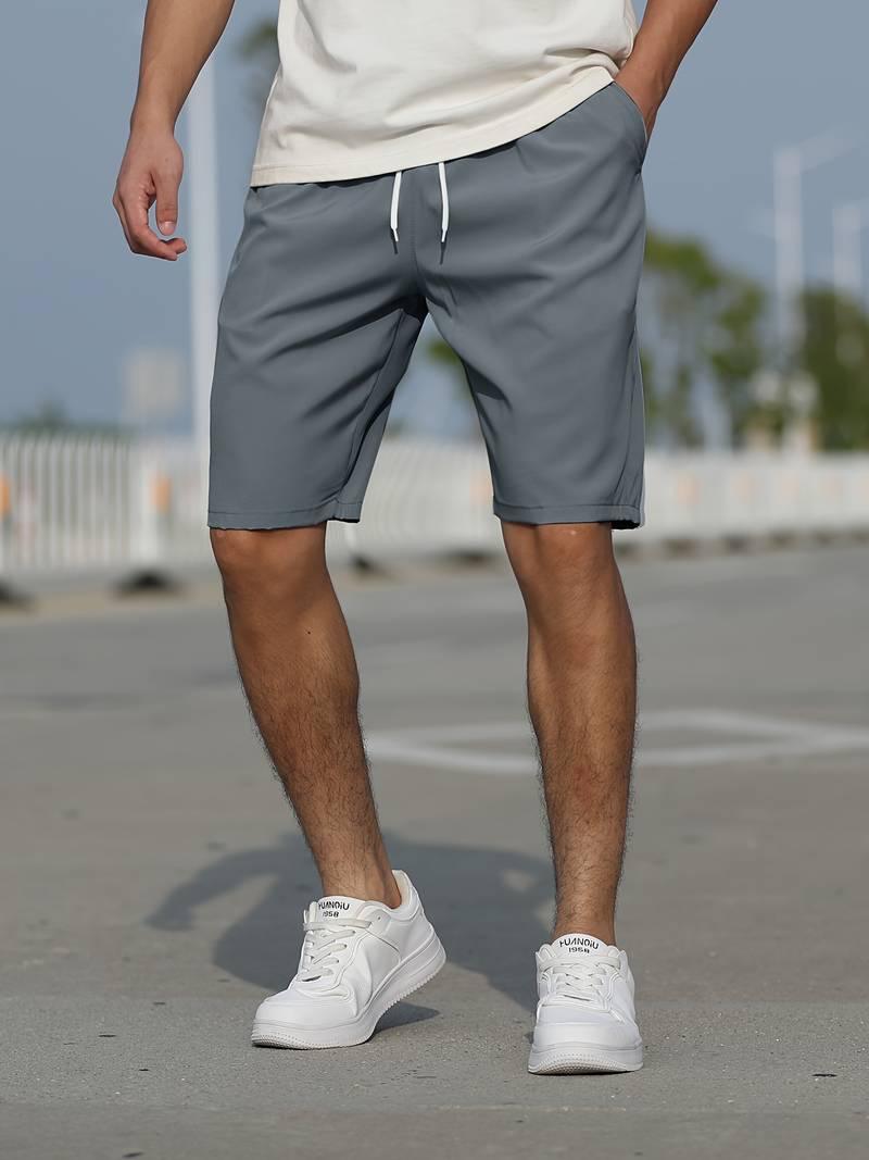 Adam – leicht dehnbare shorts mit grafischem kordelzug - LOVEZOE