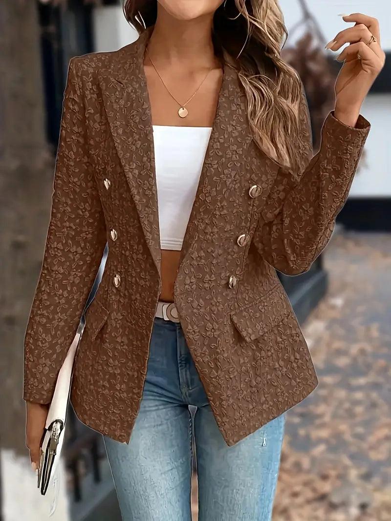 Charlotte – stilvoller zweireihiger blazer - LOVEZOE