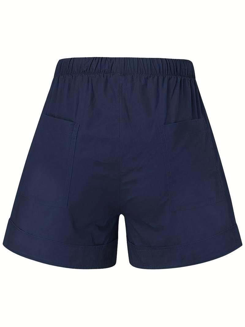 Emily – shorts mit elastischem bund und kordelzug für frühling/sommer - LOVEZOE