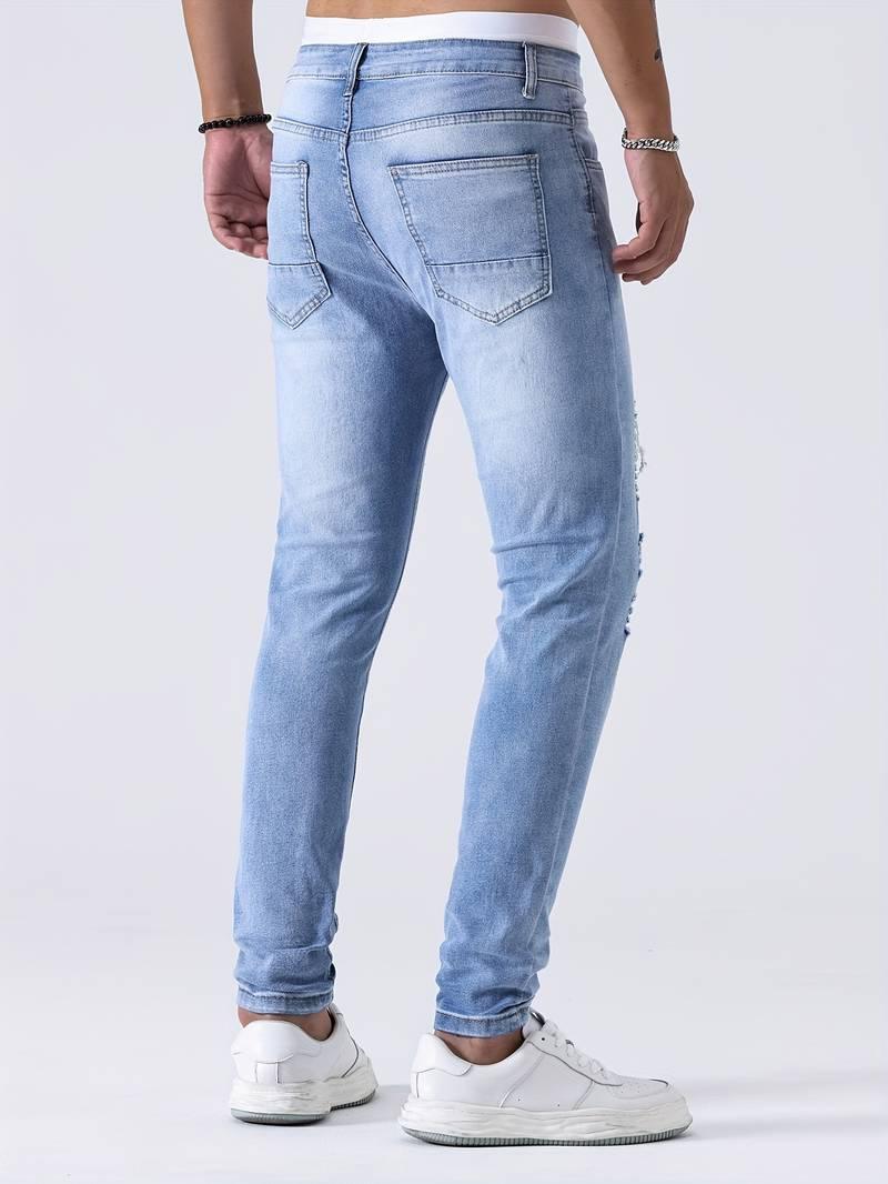 Sebastian – slim-fit-jeans mit legeren rissen - LOVEZOE