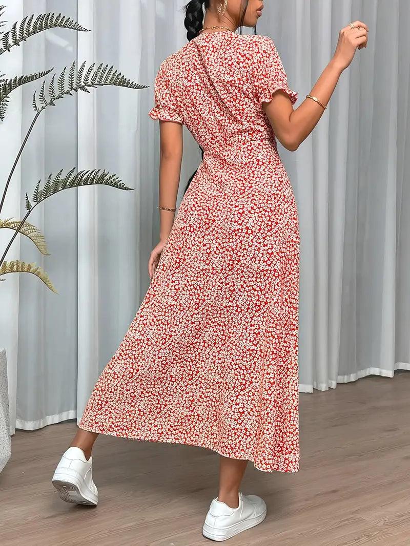 Claire – vielseitiges kurzarmkleid für frühling und sommer - LOVEZOE