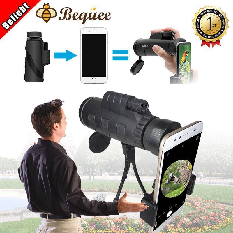 Bequee Monocular Telescope, 12x50 High Power wasserdichtes Fogproof