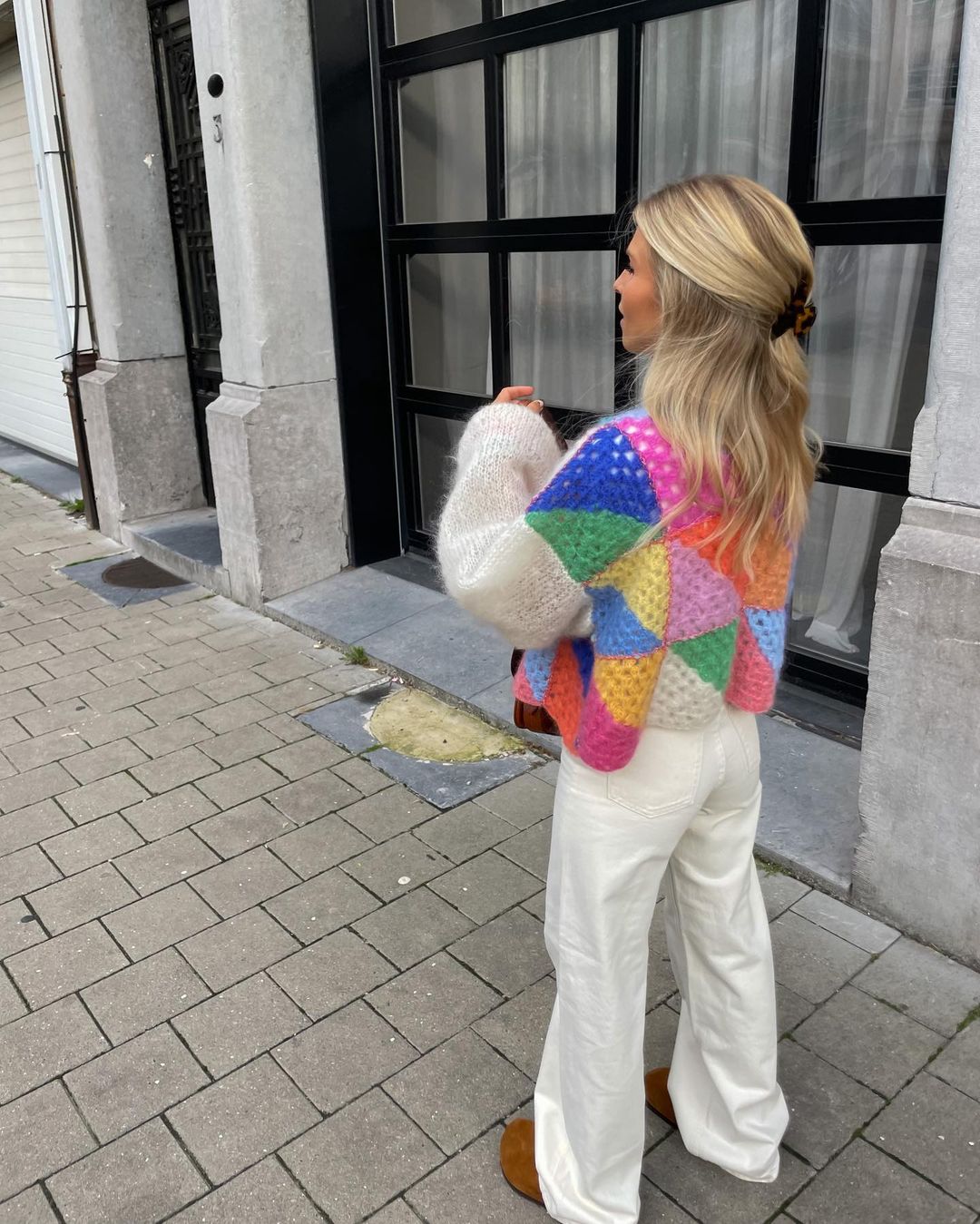 Vilma - Bunte Patchwork-Strickjacke für Frauen