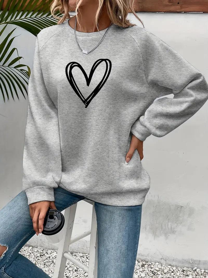 Emily – eleganter pullover mit herzmuster - LOVEZOE