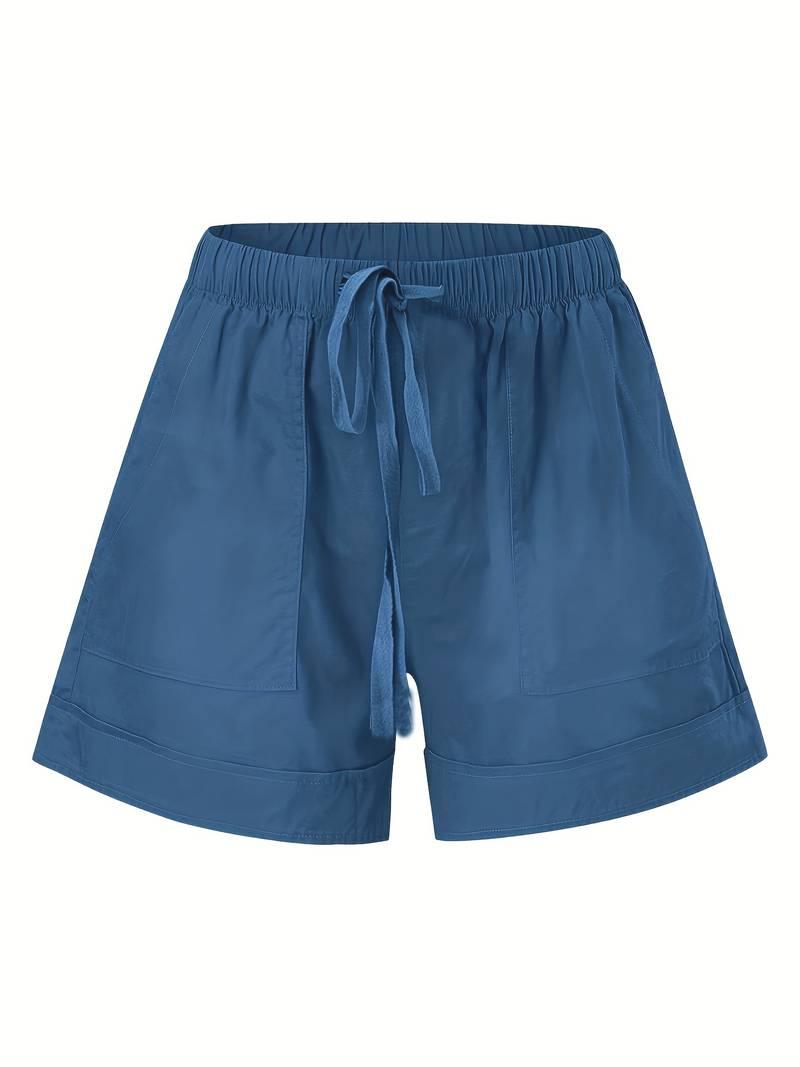 Emily – shorts mit elastischem bund und kordelzug für frühling/sommer - LOVEZOE