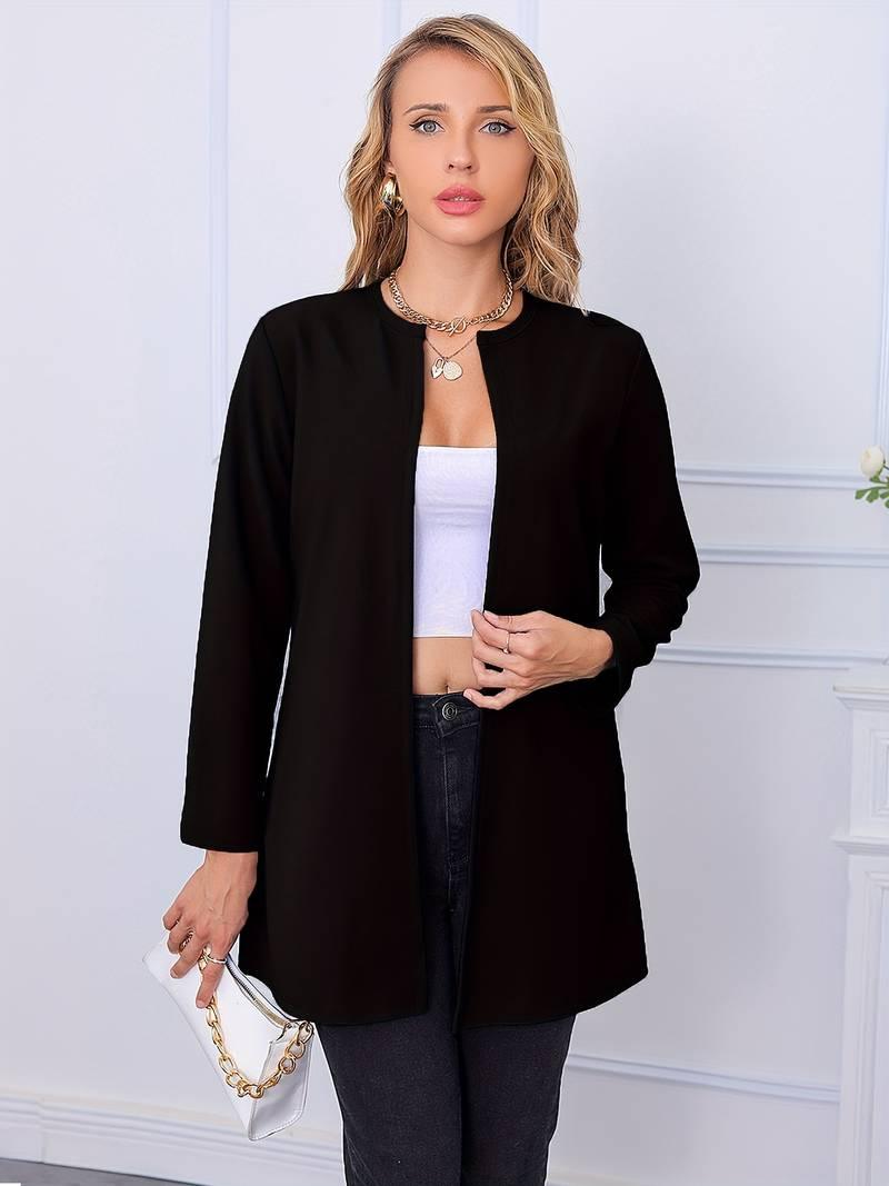 Olivia – lässiger blazer mit offener vorderseite - LOVEZOE