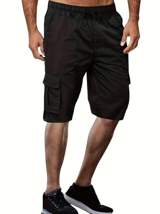 Ethan – lässige, solide shorts mit taschen - LOVEZOE