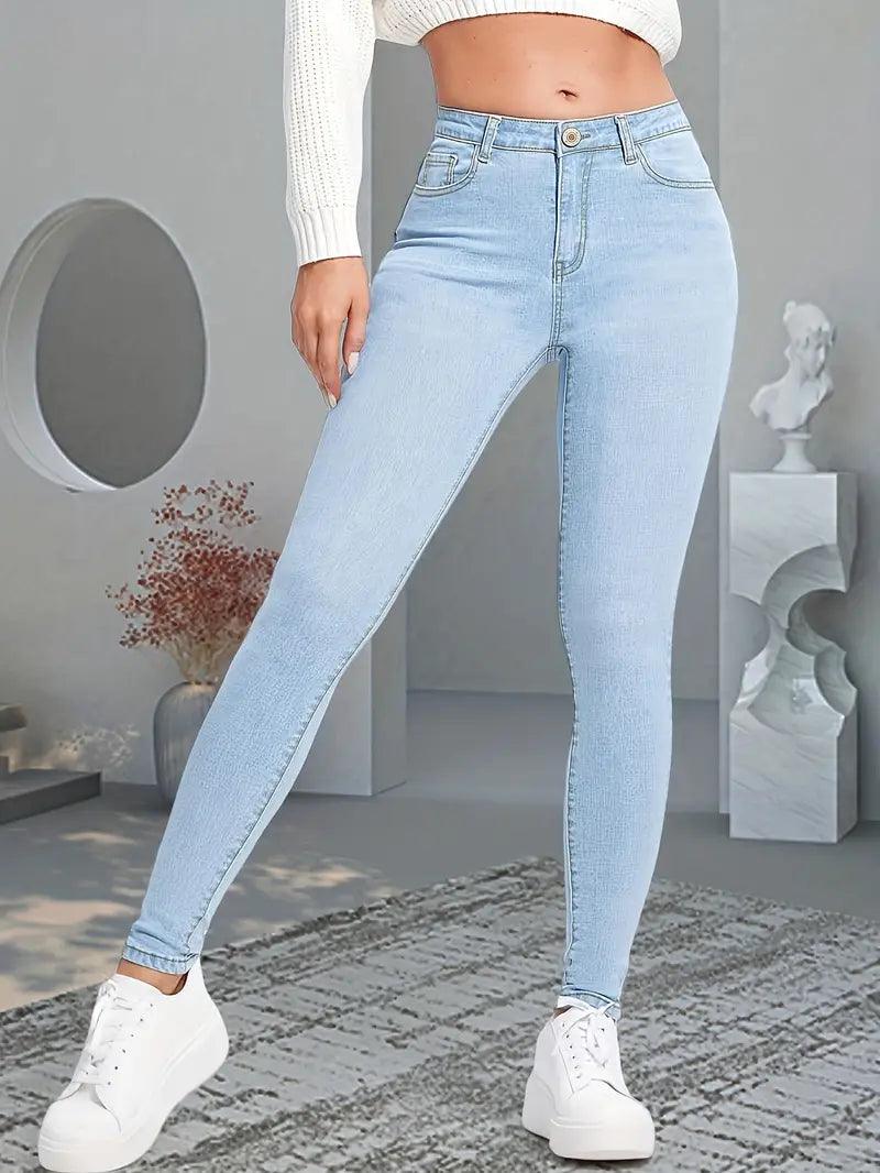 Zara – röhrenjeans mit hoher taille - LOVEZOE