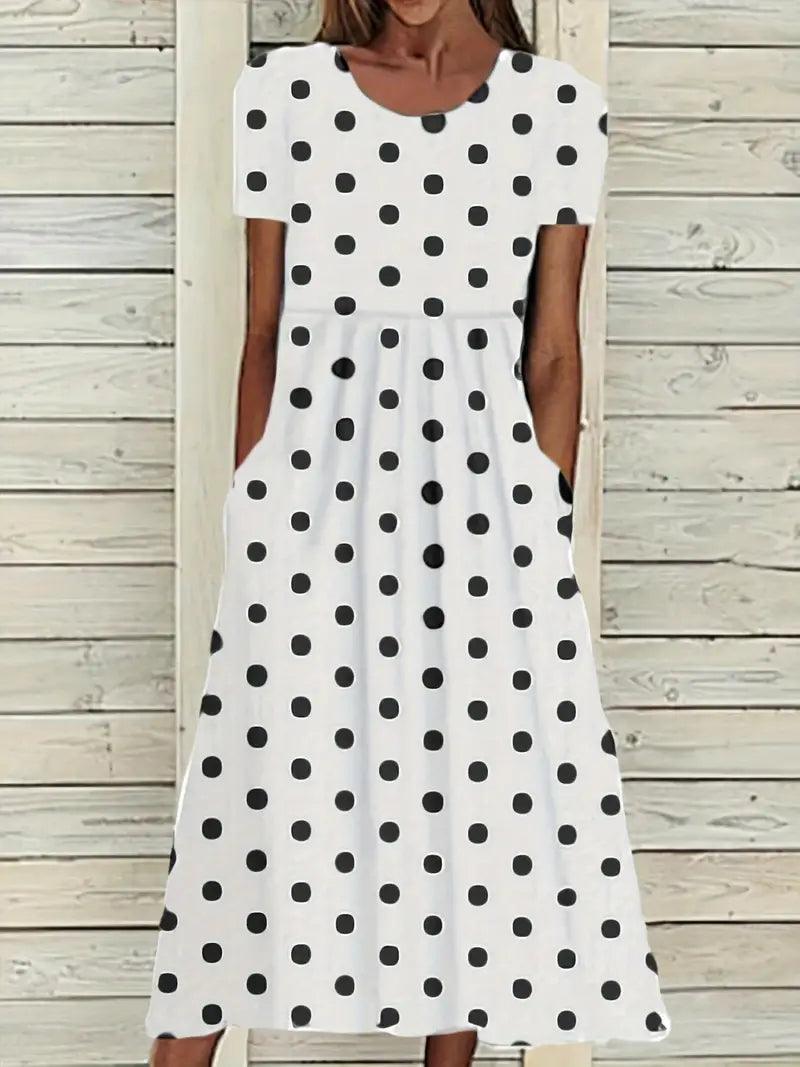 Emily – midikleid mit polka dots für frühling/sommer - LOVEZOE