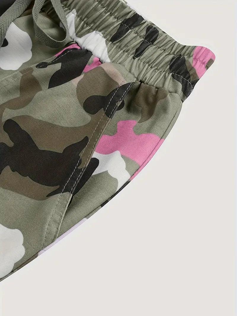 Hannah – camo-jogginghose mit kordelzug für den frühling - LOVEZOE