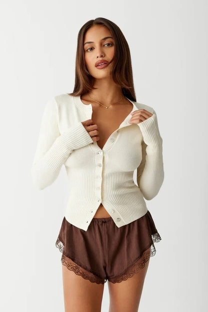 Grace Ribbed Cardigan