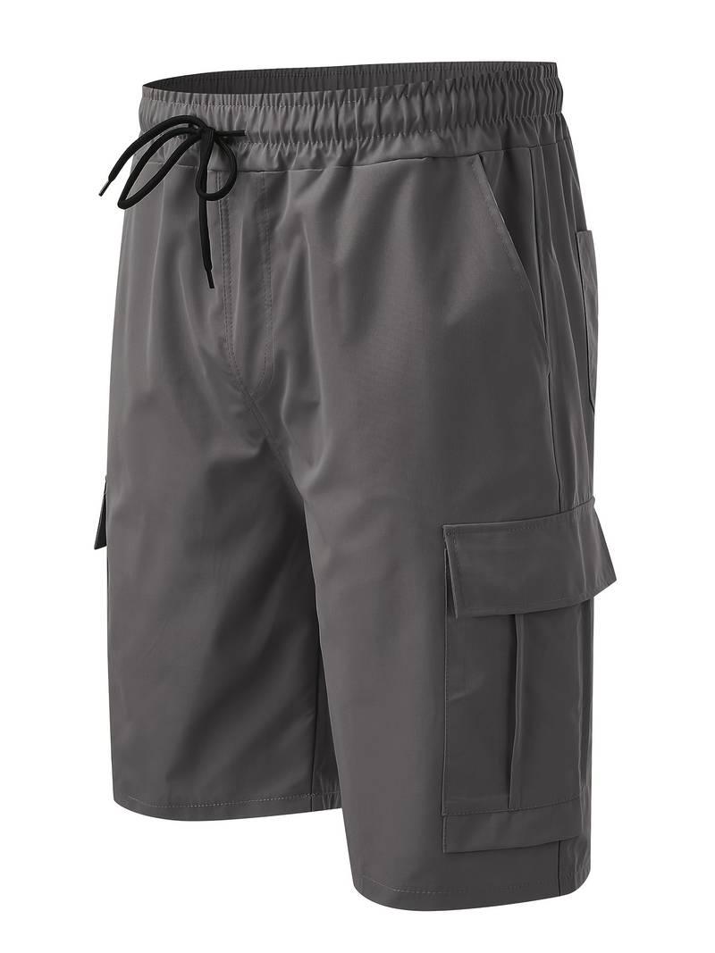 Ethan – lässige, solide shorts mit taschen - LOVEZOE