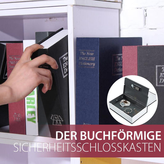 DER BUCHFÖRMIGE SICHERHEITSSCHLOSSKASTEN