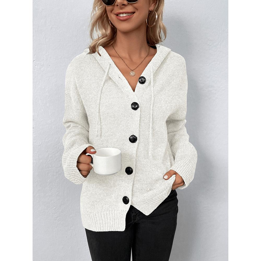 Komfortabler Kapuzen Cardigan