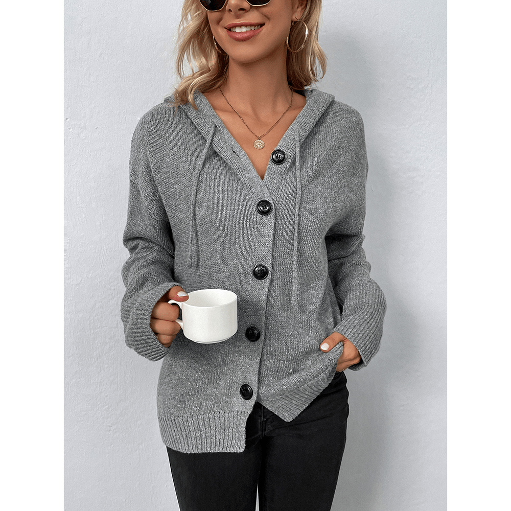 Komfortabler Kapuzen Cardigan