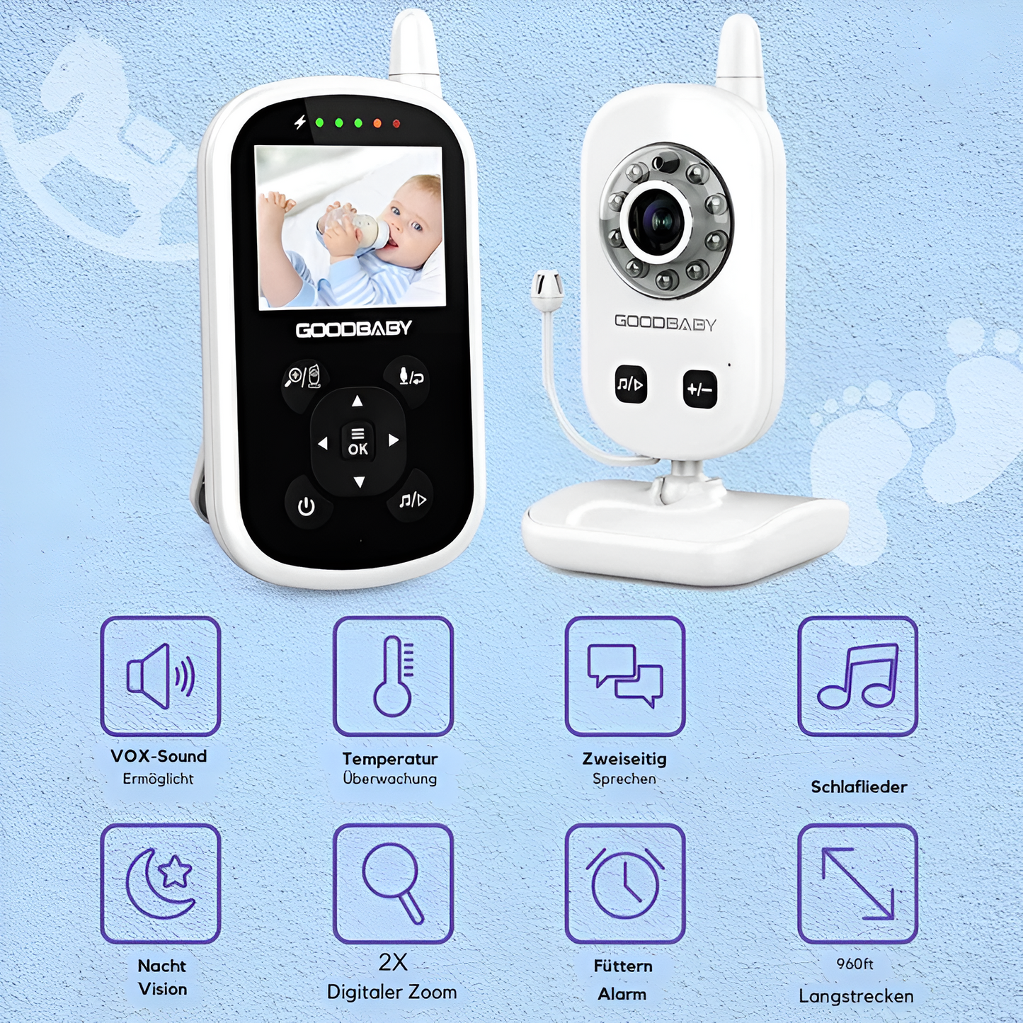 BabyWatch360 | Sicheres Kabelloses Babyphone mit kamera