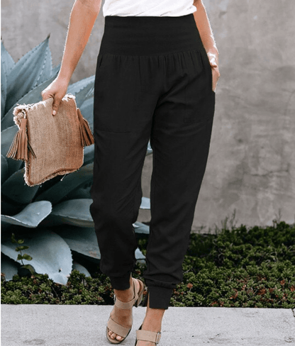 Moss - Elegante Cargohose mit bequemem Gummizug am Bund - LOVEZOE