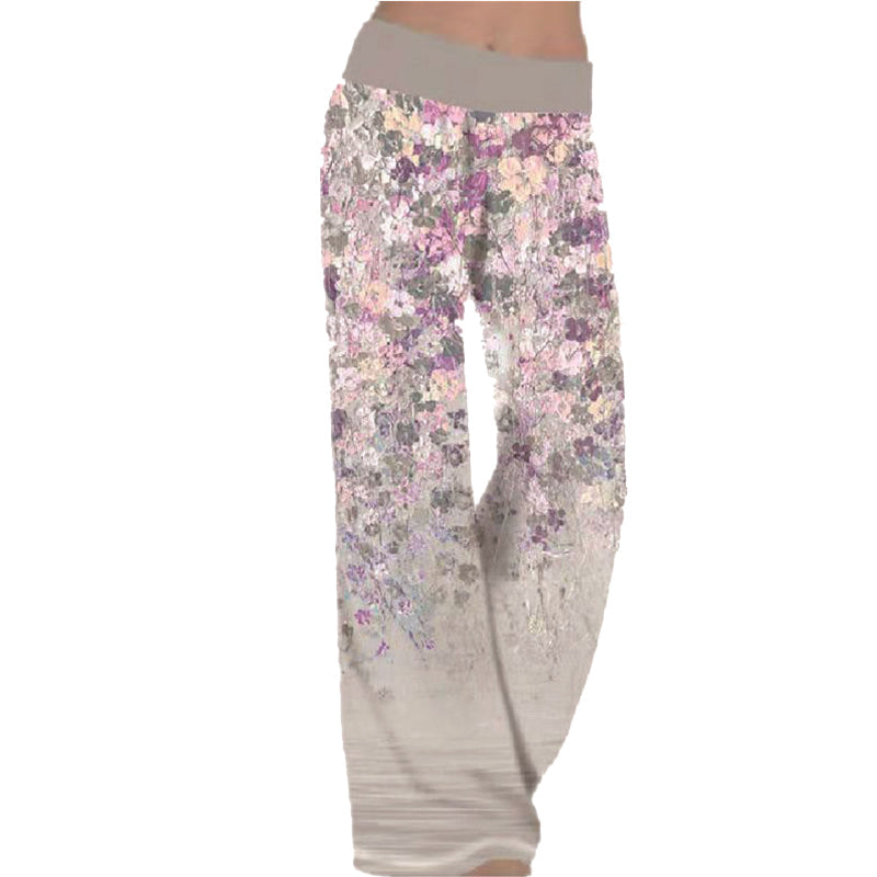 Lose bedruckte Yogahosen für Damen