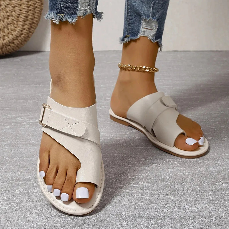 Lara™ | Luxuriöse orthopädische Ledersandalen